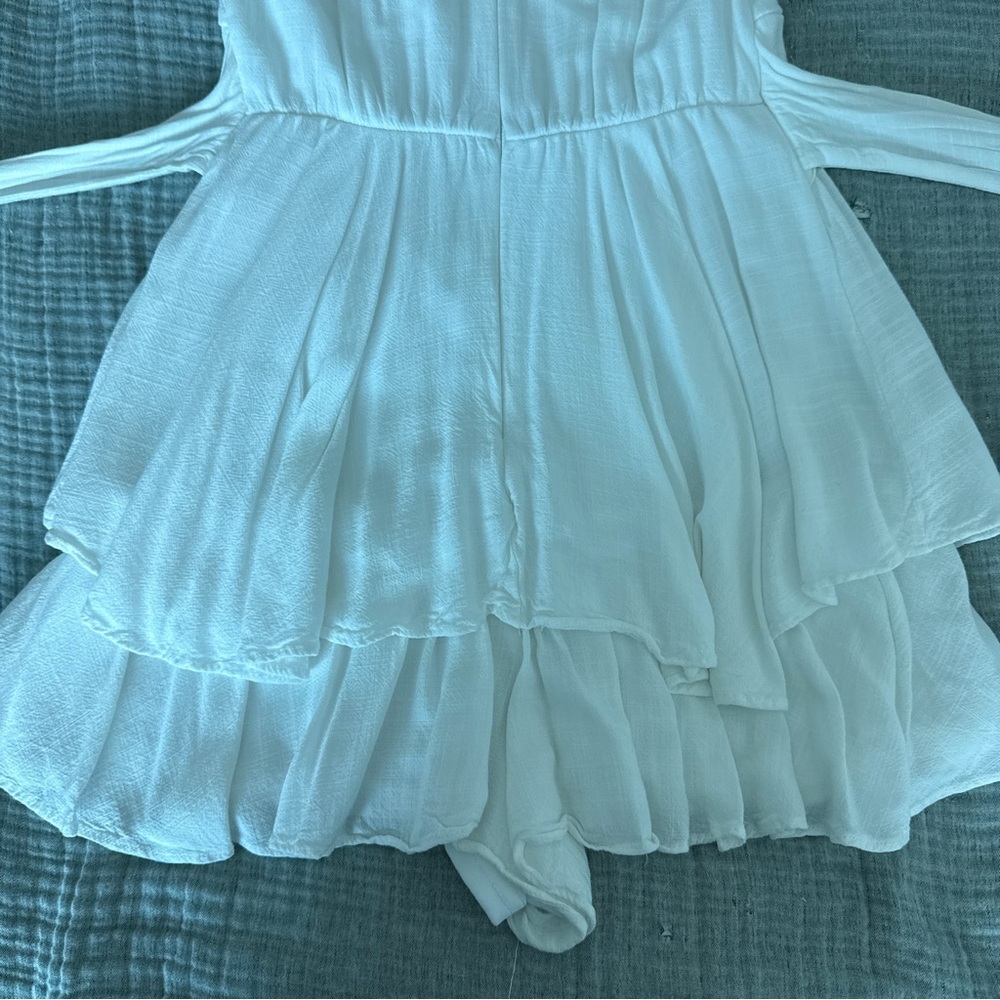 Altar'd State White Ruffle Romper - Picture 9 of 12